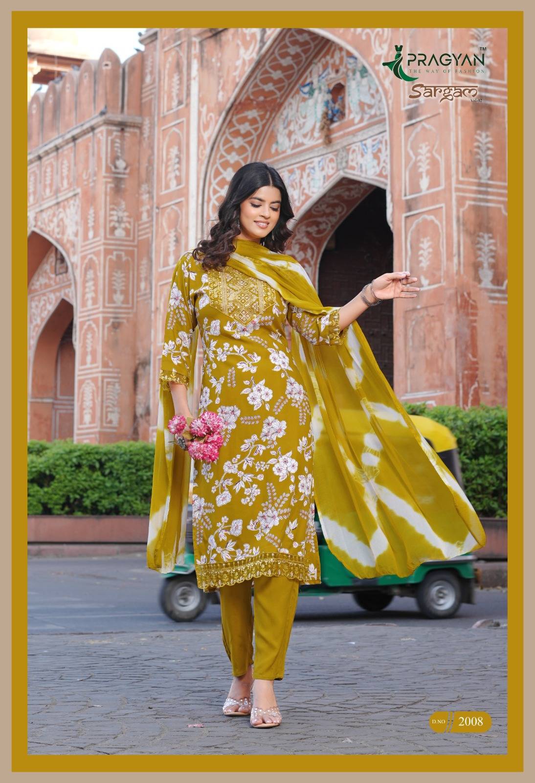 SARGAM VOL 2 By PRAGYAN 2001 To 2008 Series Designer Ethnic Wear Collection Rayon Kurtis At Wholesale Price